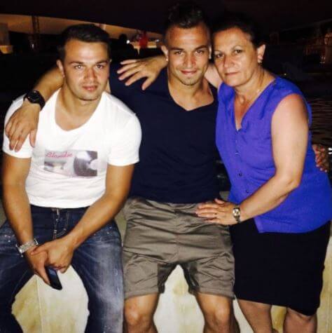 Isen Shaqiri wife Fatime Shaqiri and sons Xherdan Shaqiri and Arianit Shaqiri.